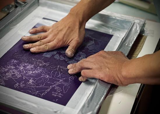 결을 새기다, 안동포 판화작업 스케치